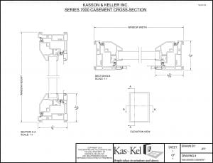7000 Casement Cross section