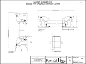 7000 Casement Cross Section