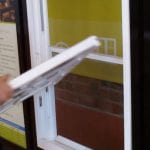 How do I remove and replace a sash on a double hung or single hung window?