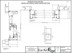 280 Series Single Hung w casing